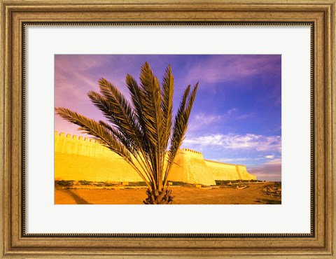Framed MOROCCO, AGADIR: Ancient Kasbah Fort Walls Print