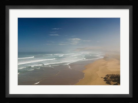 Framed MOROCCO, CAP RHIR: Atlantic Coast by town of TAMRI Print