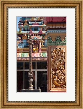 Framed Indian Temple, Port Louis, Mauritius Print
