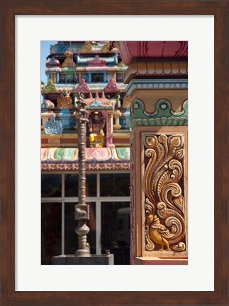 Framed Indian Temple, Port Louis, Mauritius Print