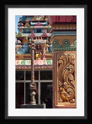 Framed Indian Temple, Port Louis, Mauritius Print