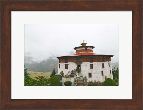 Framed Kichu Lhakhang Dzong, Paro, Bhutan Print