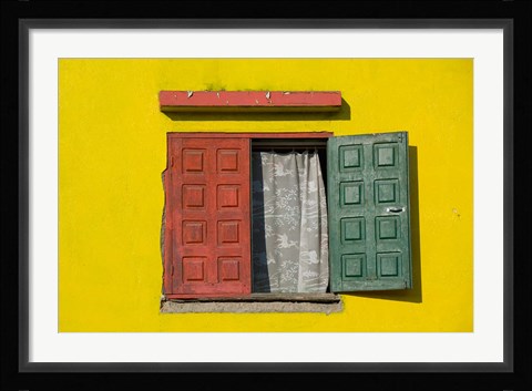 Framed Madagascar, Colorful window, near Antananarivo Print