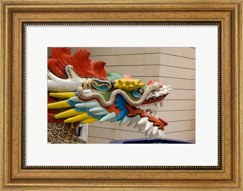 Framed Dragon Head, Goddess of Mercy temple, Hong Kong Print