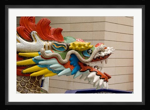 Framed Dragon Head, Goddess of Mercy temple, Hong Kong Print
