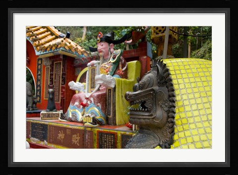 Framed Hong Kong, Goddess of Mercy temple, Repulse Bay Print