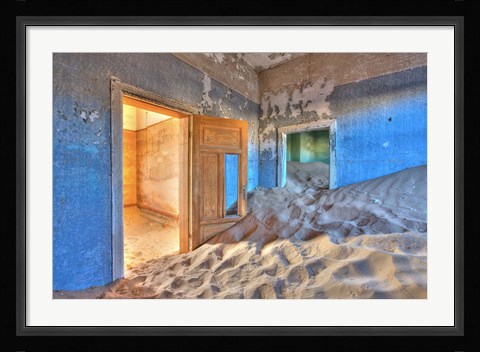 Framed Kolmanskuppe ghost town, Luderitz, Namibia, Africa Print