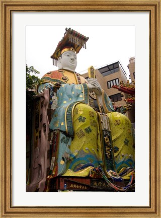 Framed Seated figure, Goddess of Mercy temple, Hong Kong Print