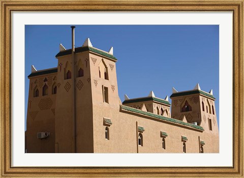 Framed Hotel Kasbah Asmaa Exterior, Midelt, Middle Atlas, Morocco Print