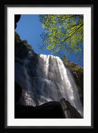 Framed Madonna and Child waterfall, Hogsback, South Africa Print