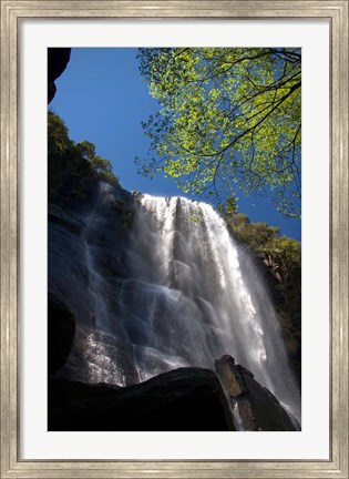 Framed Madonna and Child waterfall, Hogsback, South Africa Print