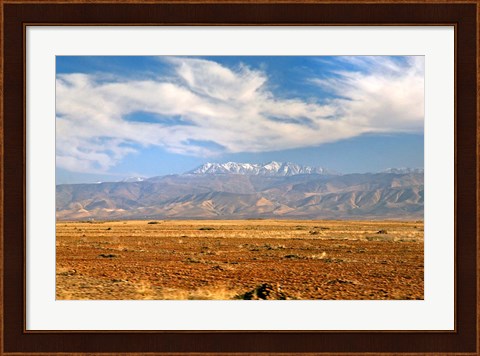 Framed Morocco, Atlas Mountains, landscape Print