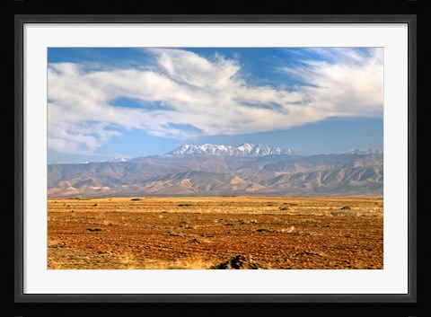 Framed Morocco, Atlas Mountains, landscape Print