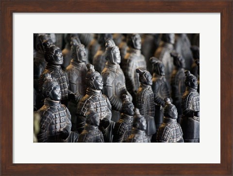 Framed Imperial terra cotta warriors in battle formation Print