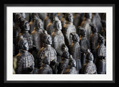 Framed Imperial terra cotta warriors in battle formation Print