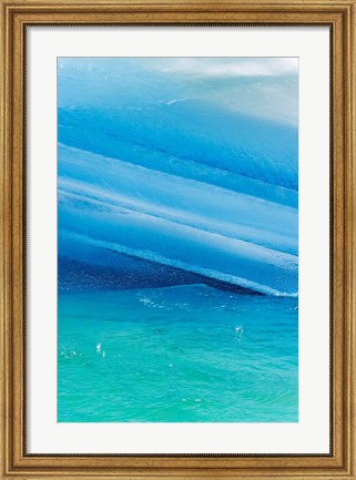 Framed Iceberg layers, South Orkney Islands, Antarctica Print