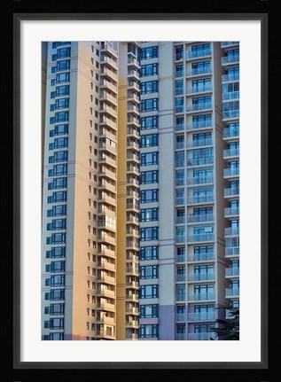 Framed Modern building, Yantai, Shandong, China Print