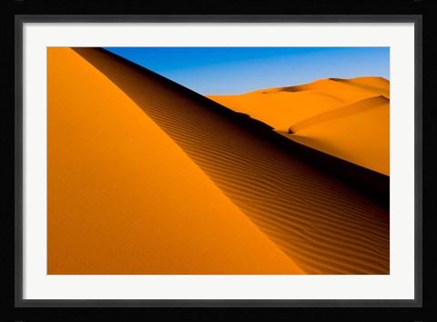 Framed Desert Dunes of the Erg Murzuq, Libya Print
