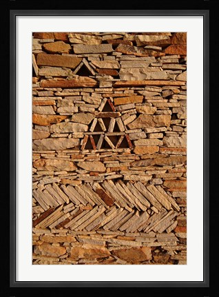 Framed Mauritania, Adrar, Chinguetti, Stone pattern Print