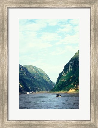 Framed Landscape of Wu Gorge, Three Gorges, Yangtze River, China Print