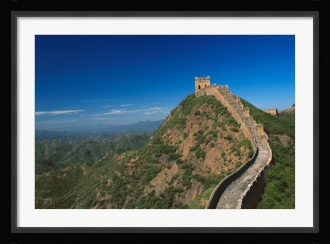 Framed Landscape of Great Wall, Jinshanling, China Print