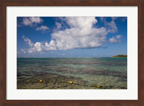 Framed Mauritius, Southern Mauritius, Blue Bay, oceanfront Print