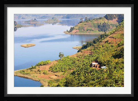 Framed Lake Mutanda near Kisoro, Uganda Print