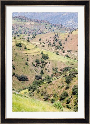 Framed Landscape in Tigray, Northern Ethiopia Print