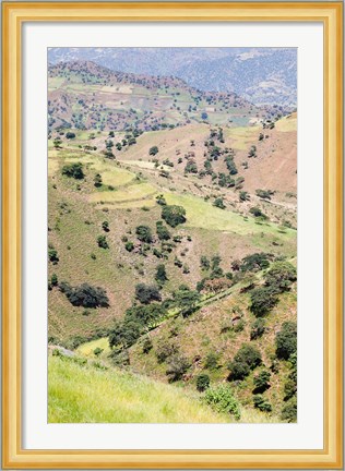 Framed Landscape in Tigray, Northern Ethiopia Print