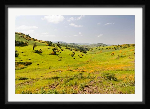 Framed Landscape, Gonder and Lake Tana, Ethiopia Print