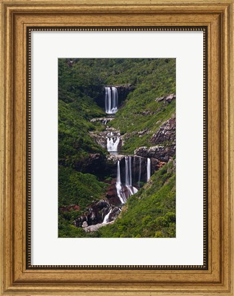 Framed Mauritius, Western Mauritius, Vacoas, Tamarin Falls Print
