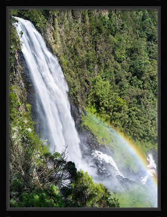 Framed Karura Falls, Aberdare National Park, Kenya Print