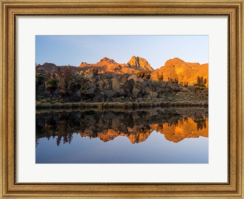 Framed Lake, Mount Kenya National Park, Kenya Print