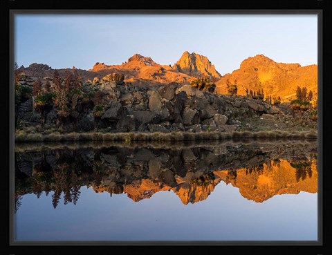 Framed Lake, Mount Kenya National Park, Kenya Print
