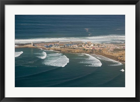Framed MOROCCO, ROND POINT d'IGUI, Fishing village Print