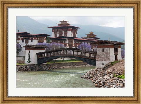 Framed Punakha Dzong Palance, Bhutan Print