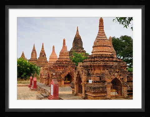 Framed Myanmar (Burma), Bagan (Pagan), Bagan temples Print