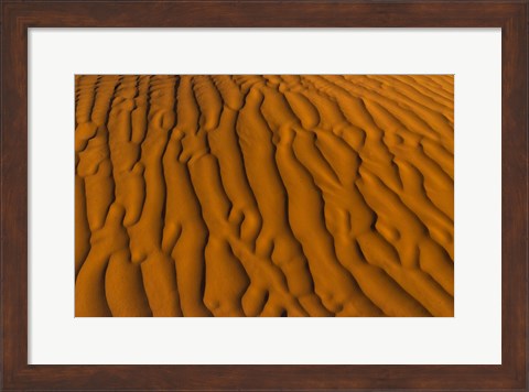 Framed Natural sand patterns, Sahara, Douz, Tunisi, Africa Print