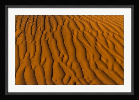Framed Natural sand patterns, Sahara, Douz, Tunisi, Africa Print