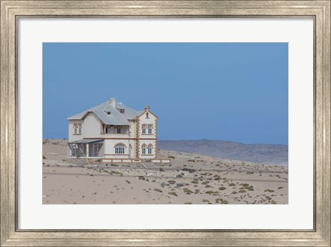 Framed Namibia, Kolmanskop, diamond mining ghost town Print