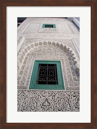 Framed Islamic law court ceiling, Morocco Print