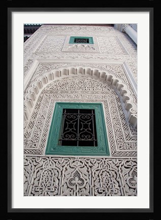 Framed Islamic law court ceiling, Morocco Print