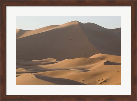 Framed MOROCCO, Tafilalt, MERZOUGA: Erg Chebbi Dunes Print