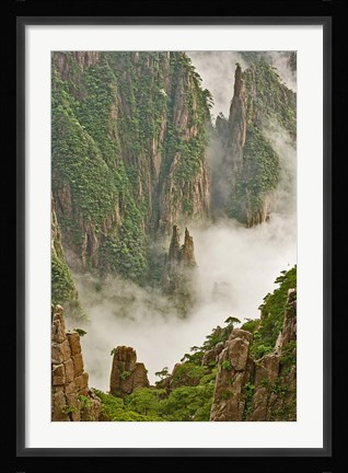 Framed Mt. Huang Shan, China Print