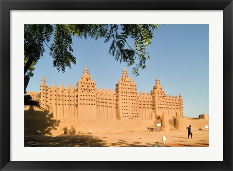Framed Mosque at Djenne, Mali, West Africa Print