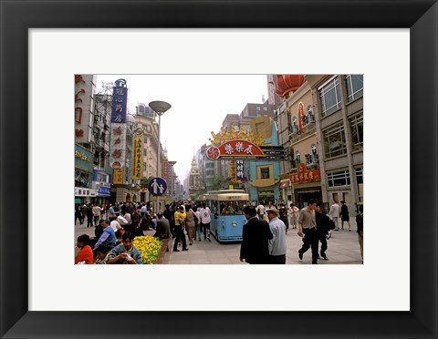 Framed Nanjing Road, Shanghai, China Print