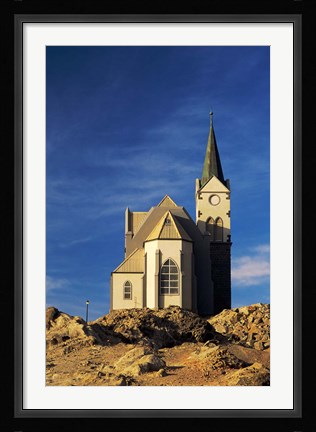 Framed Namibia, Luderitz, Evangelical Lutheran Church Print