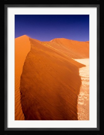 Framed Namibia Desert, Sossusvlei Dunes, desert landscape Print