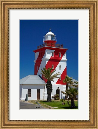 Framed Mouille Point Lighthouse (1824), Cape Town, South Africa Print