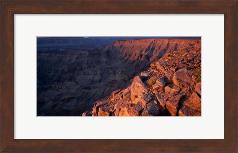 Framed Namibia, Fish River Canyon National Park, canyon walls Print